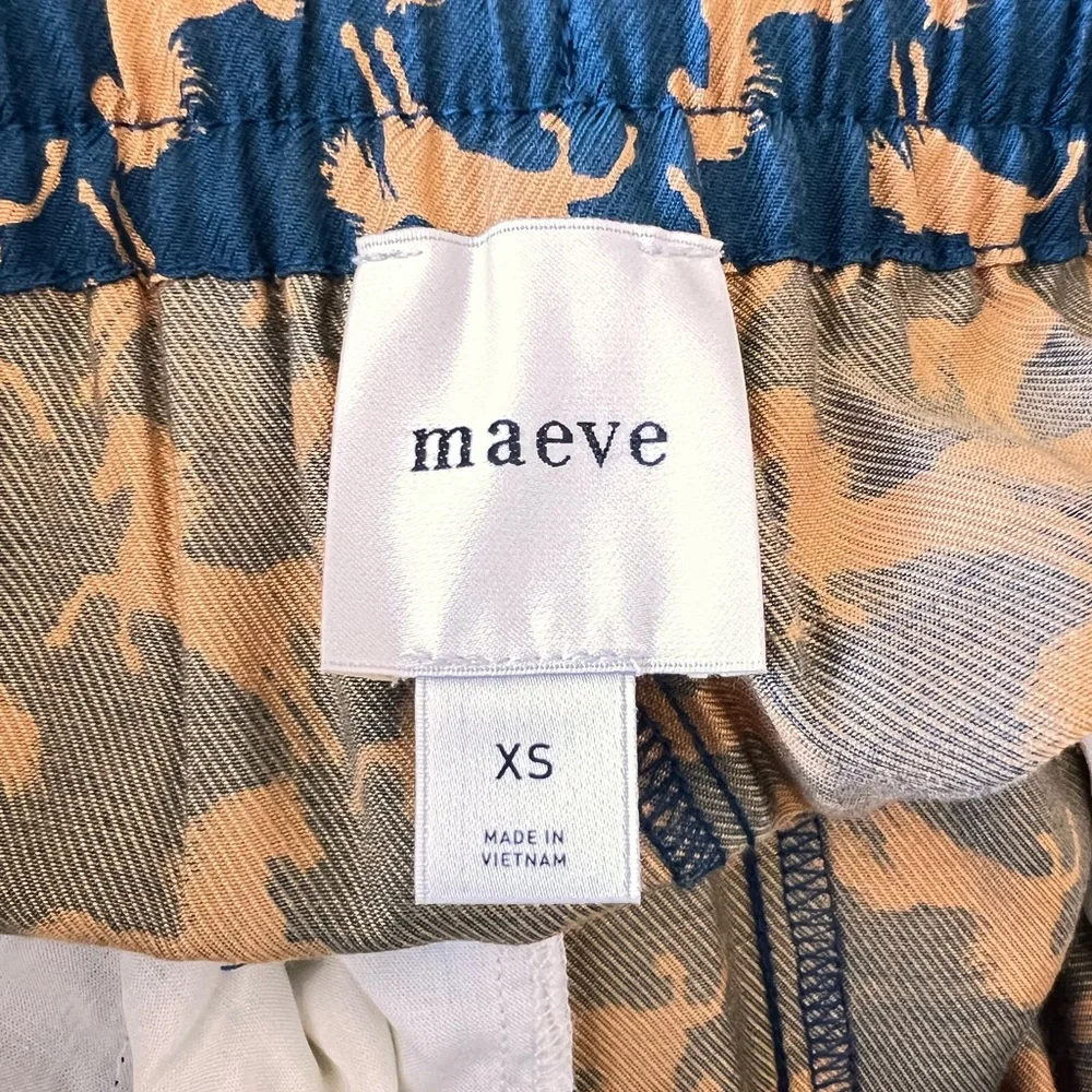 Anthropologie - Maeve The Brooklin Pull-on Pants - Year of Horse Design - XS - Picture 7 of 8